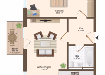 Wir verlegen Ihren Wunschbodenbelag + Aufzug + Balkon + grüner Innenhof, 09111 Chemnitz, Wohnung